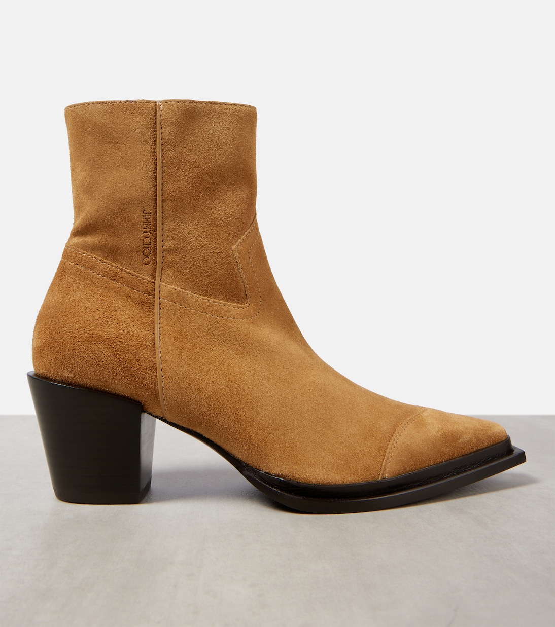 Bottines santiags Cece 60 en daim | Jimmy Choo