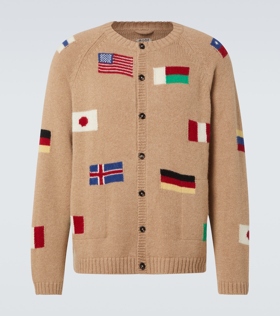 Round-The-World alpaca and wool cardigan | Bode