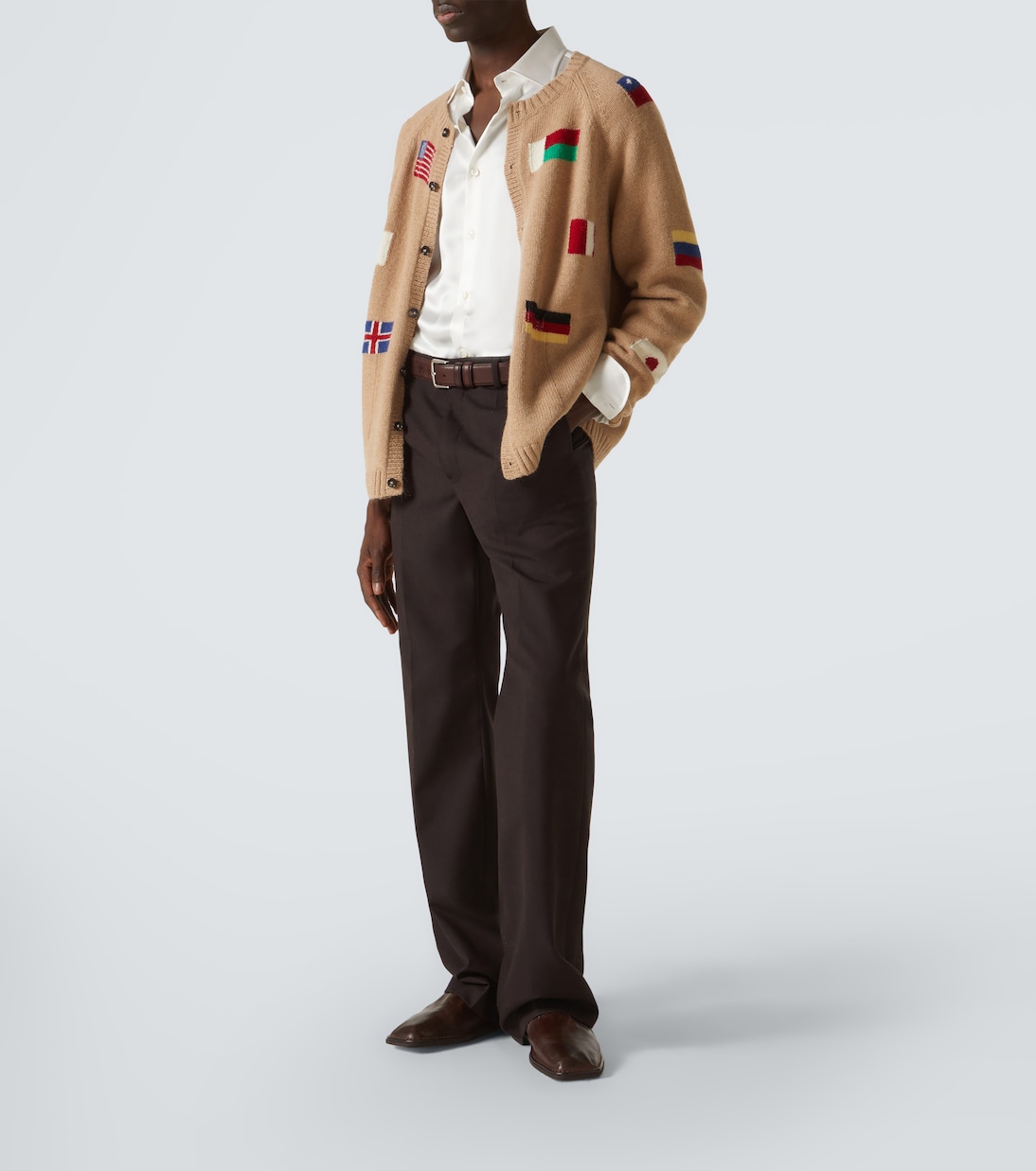 Round-The-World alpaca and wool cardigan | Bode