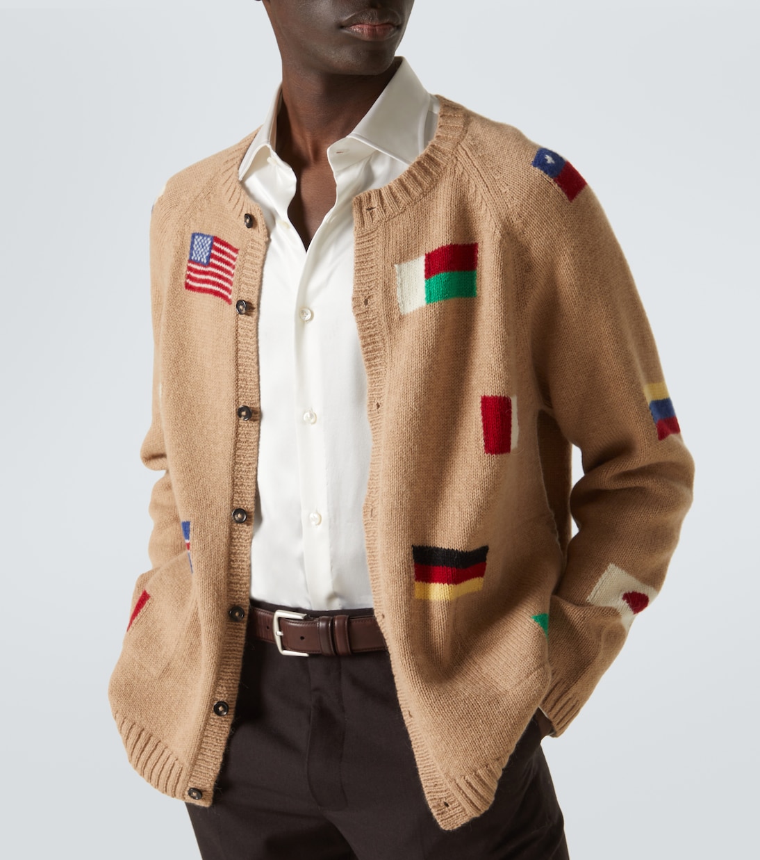 Round-The-World alpaca and wool cardigan | Bode