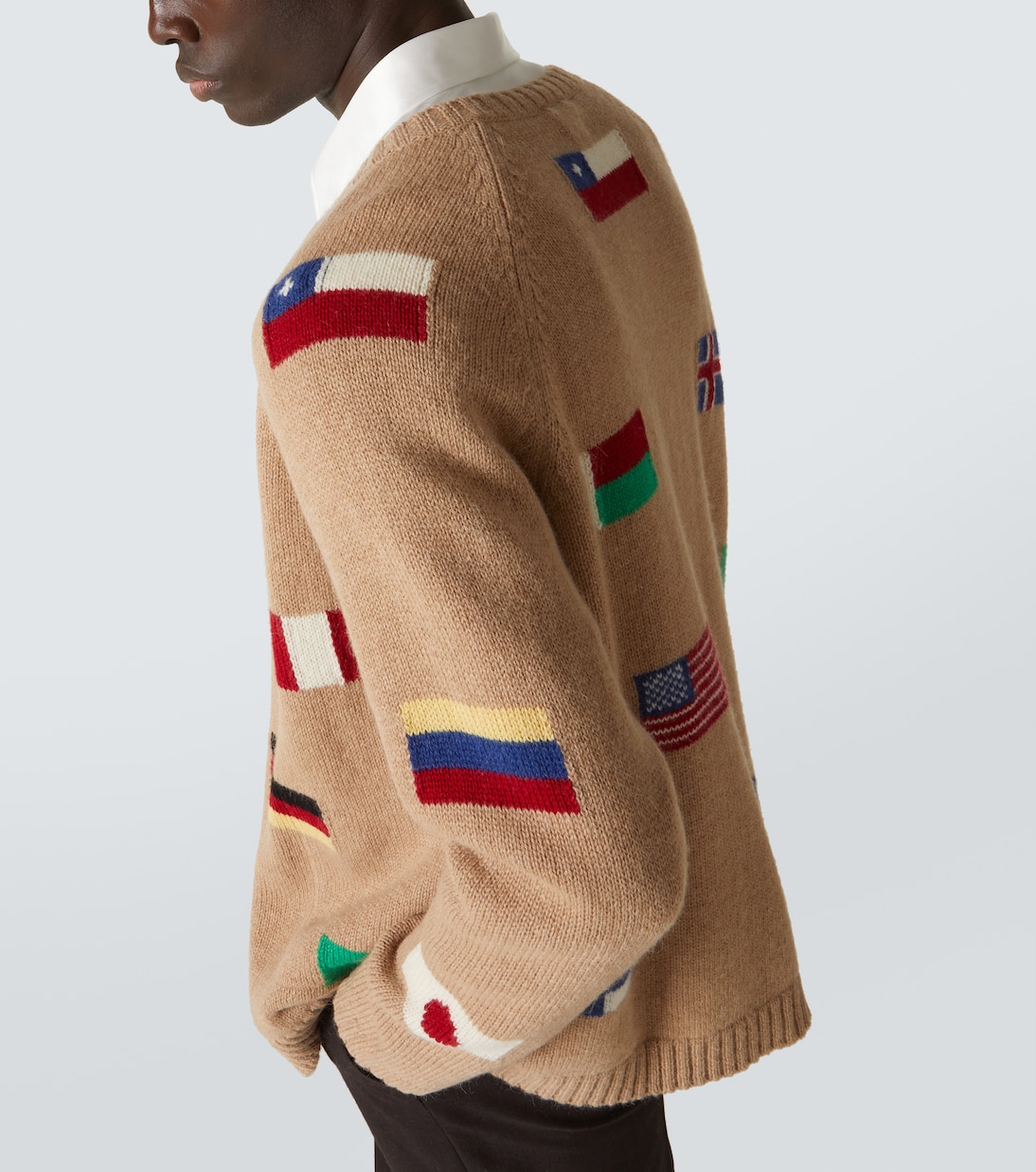 Round-The-World alpaca and wool cardigan | Bode