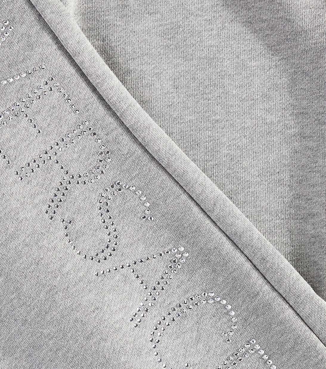 Logo embellished cotton jersey sweatpants | Versace Kids