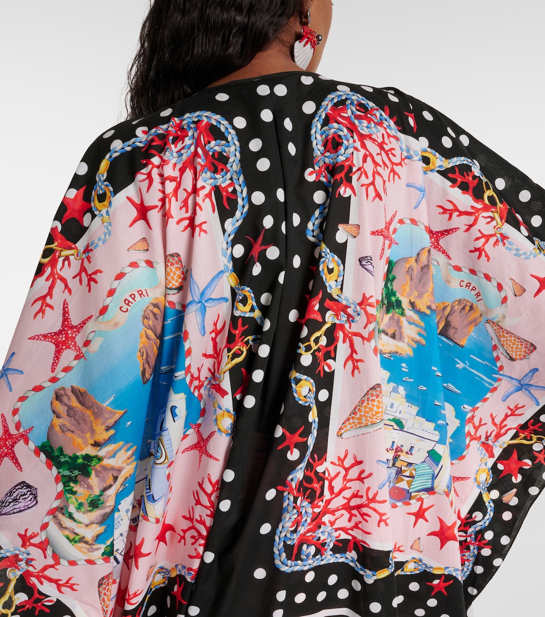 Bedruckter Kaftan Capri aus Baumwolle | Dolce&Gabbana