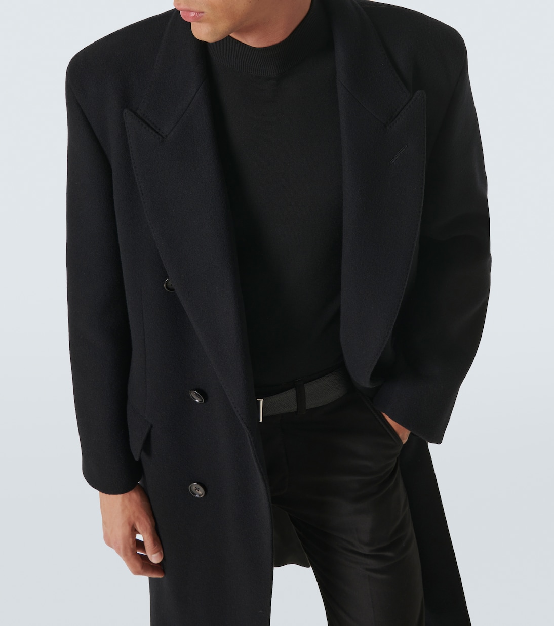 Wool double-breasted coat | Tom Ford