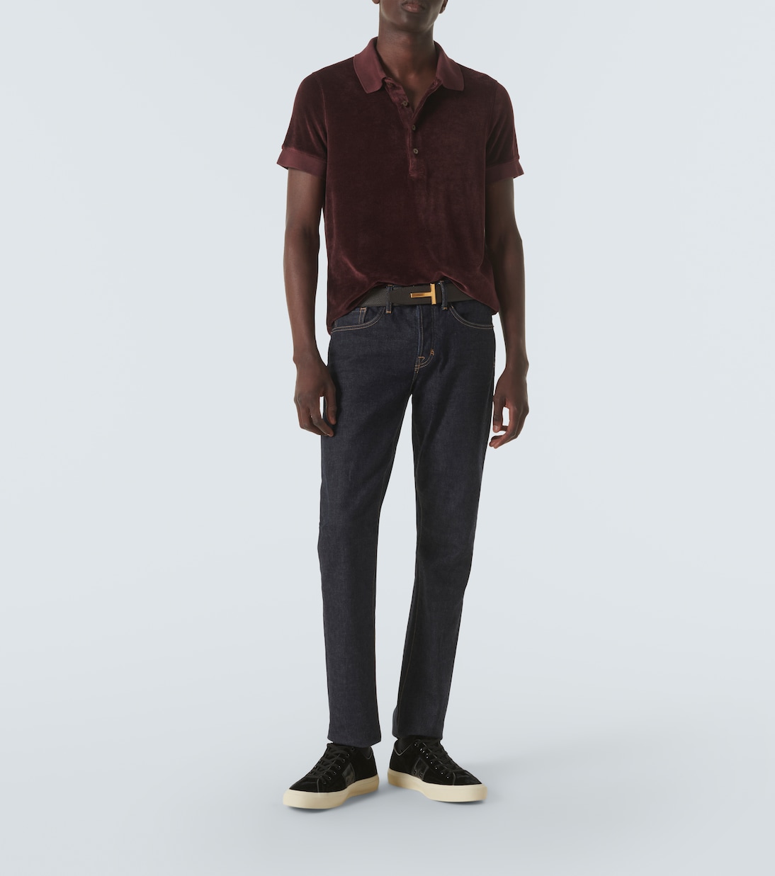 Velour polo shirt | Tom Ford