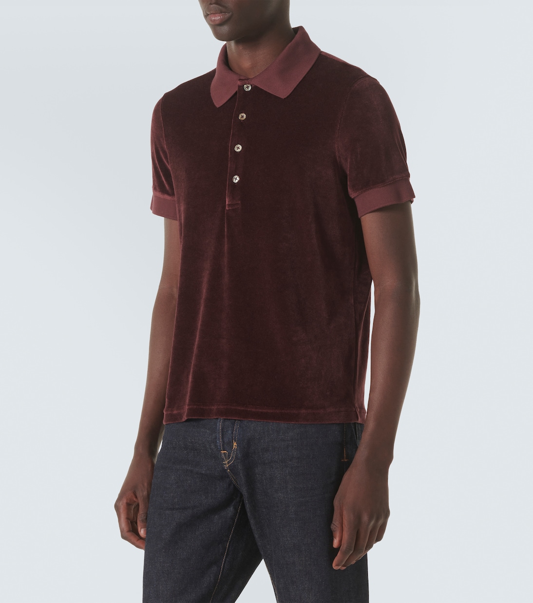 Velour polo shirt | Tom Ford