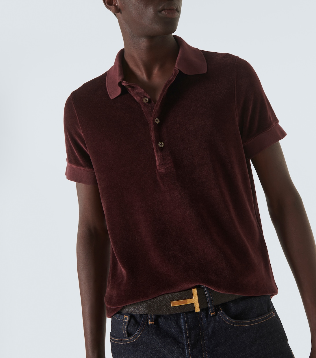 Velour polo shirt | Tom Ford