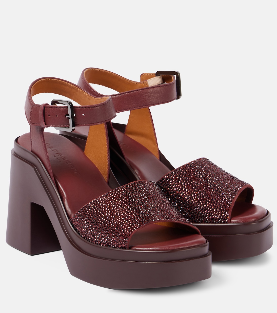 Nelio 110 embellished platform sandals | Clergerie