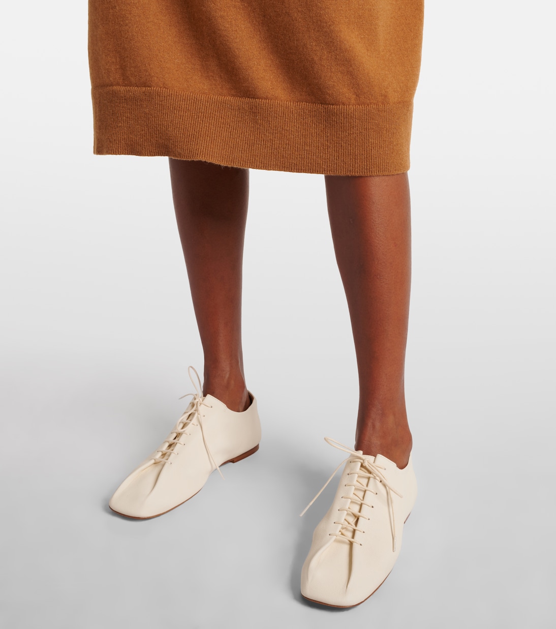 Stringate Souris in pelle | Lemaire