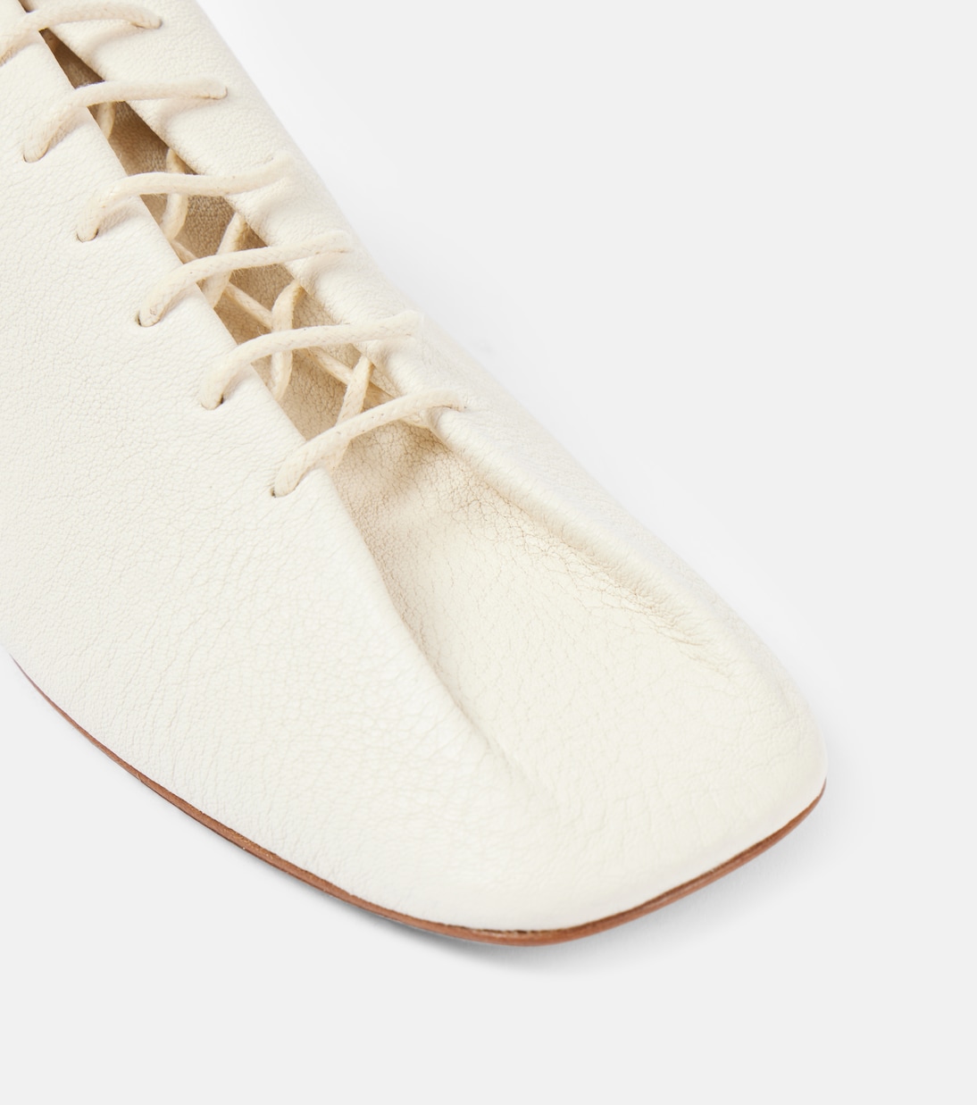 Stringate Souris in pelle | Lemaire