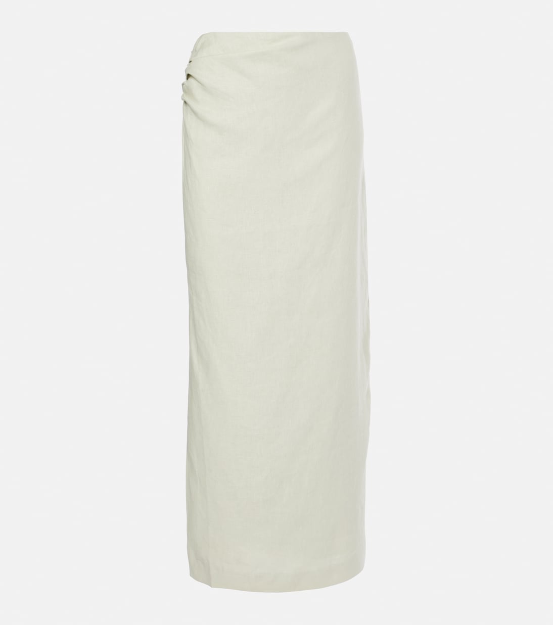 Iris asymmetric linen maxi skirt | SIR