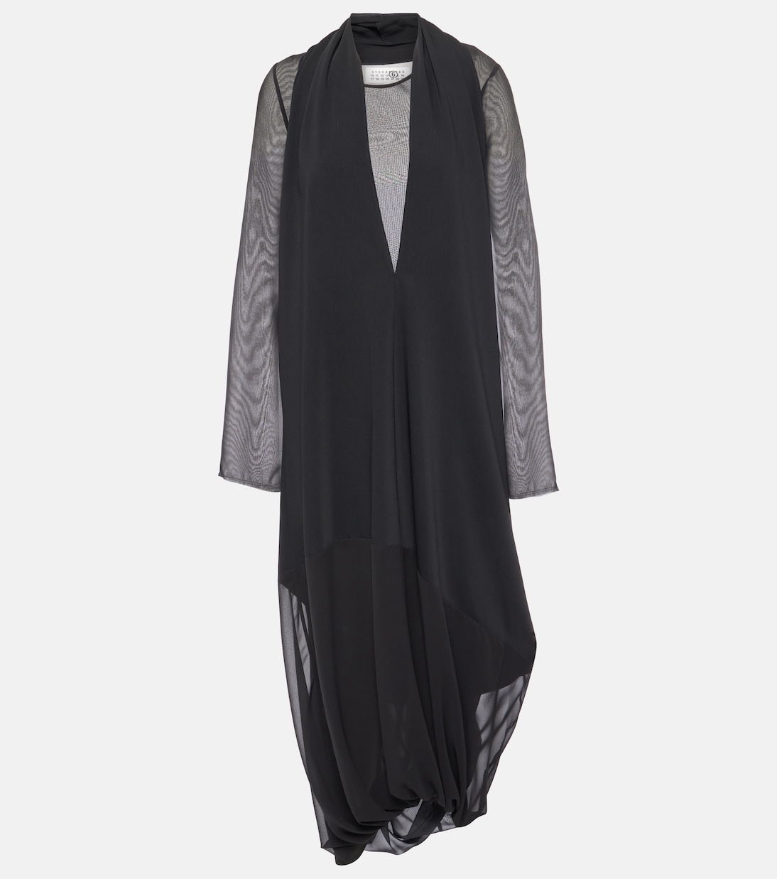 Abito midi drappeggiato | MM6 Maison Margiela