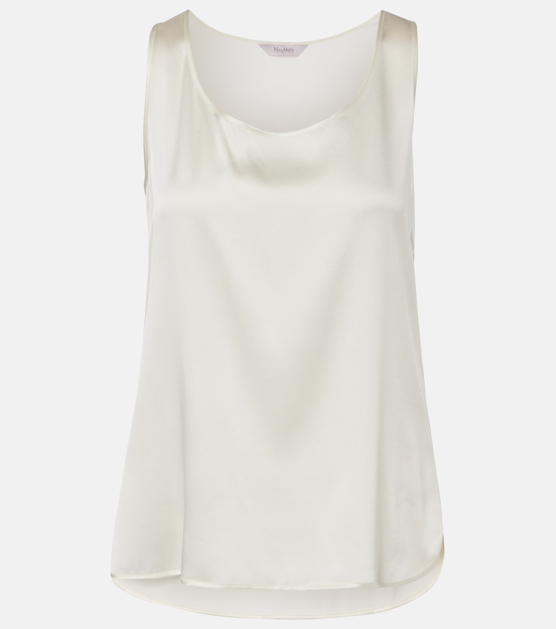 Pan silk-blend satin top | Max Mara