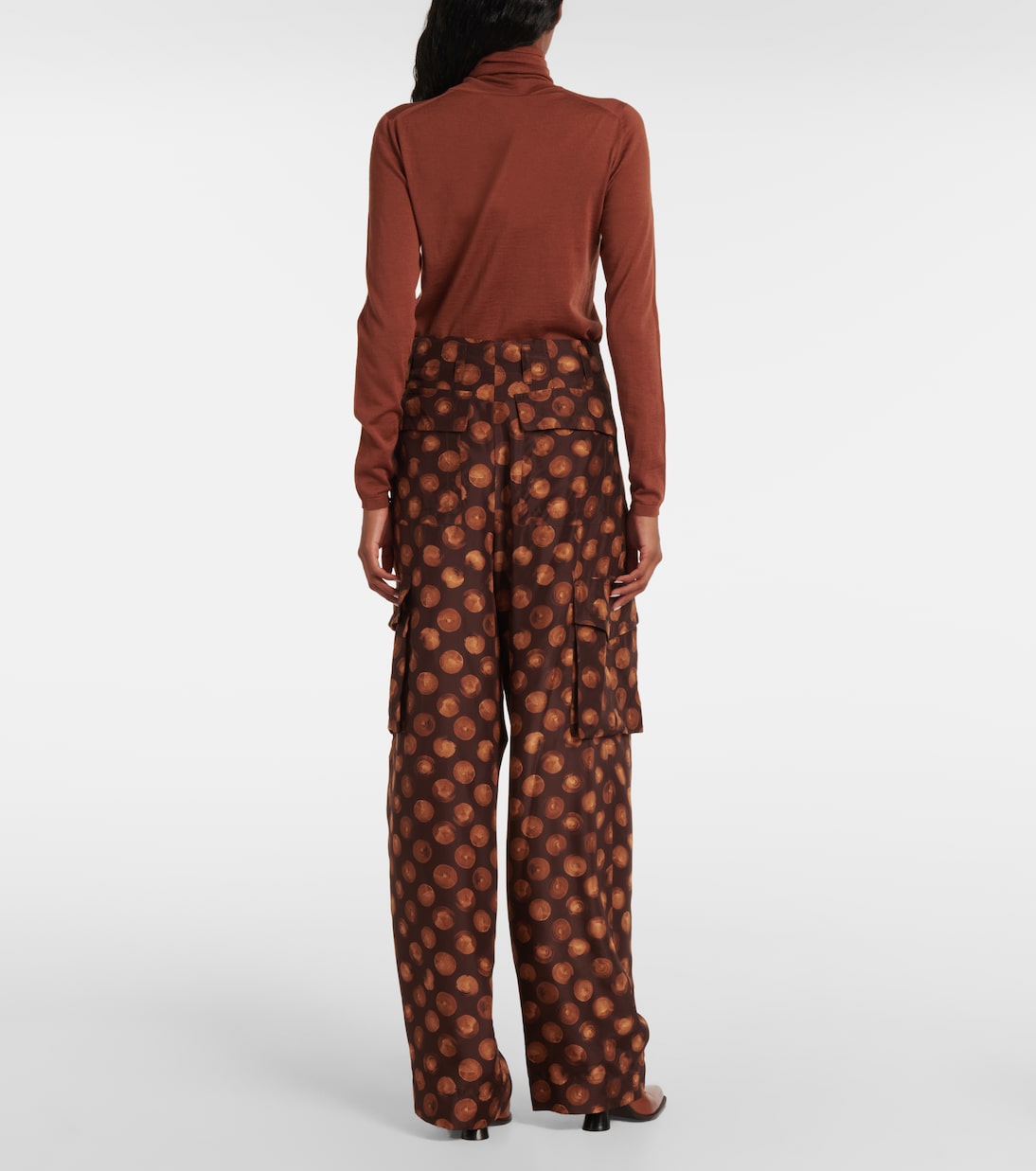 Bedruckte Cargohose aus Seide | Dries Van Noten
