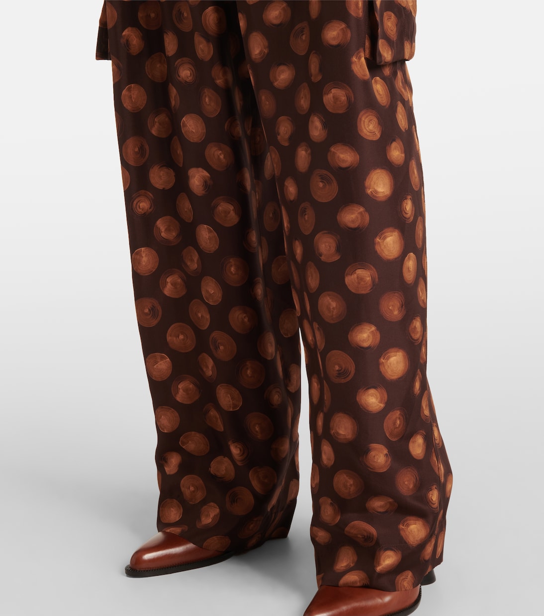 Bedruckte Cargohose aus Seide | Dries Van Noten
