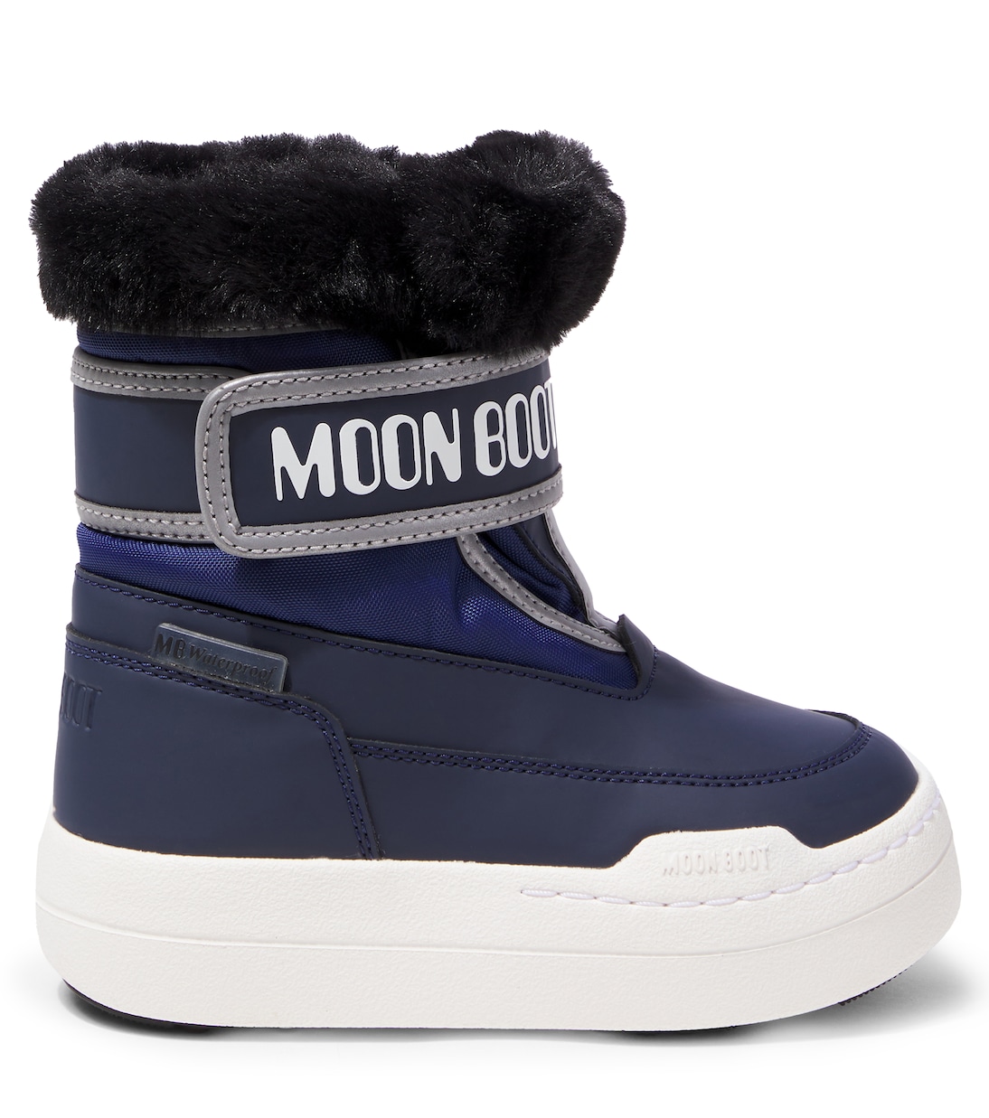 بوت ثلج مقلم بفرو صناعي Junior Park Strap | Moon Boot Kids