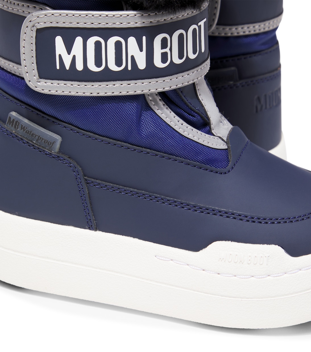 بوت ثلج مقلم بفرو صناعي Junior Park Strap | Moon Boot Kids