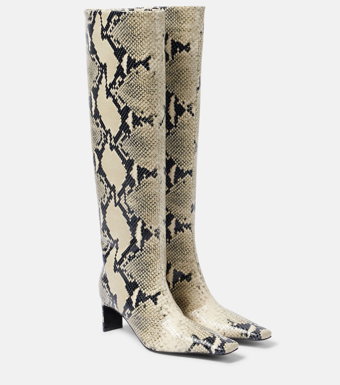 Botas altas Ona 55 de piel grabada | Khaite