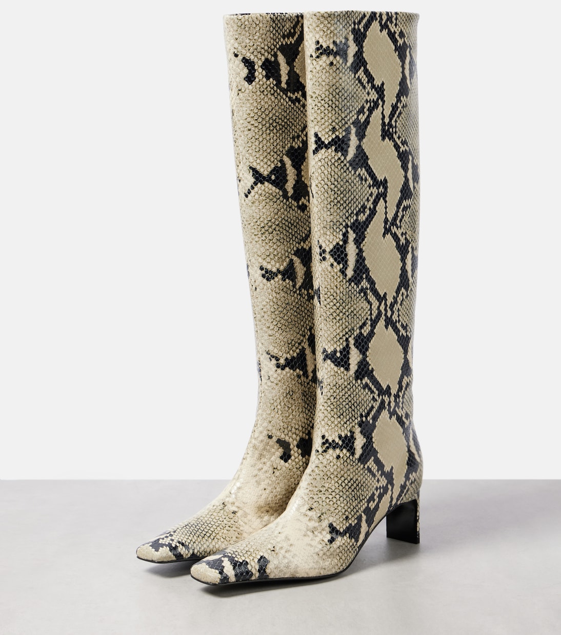 Botas altas Ona 55 de piel grabada | Khaite