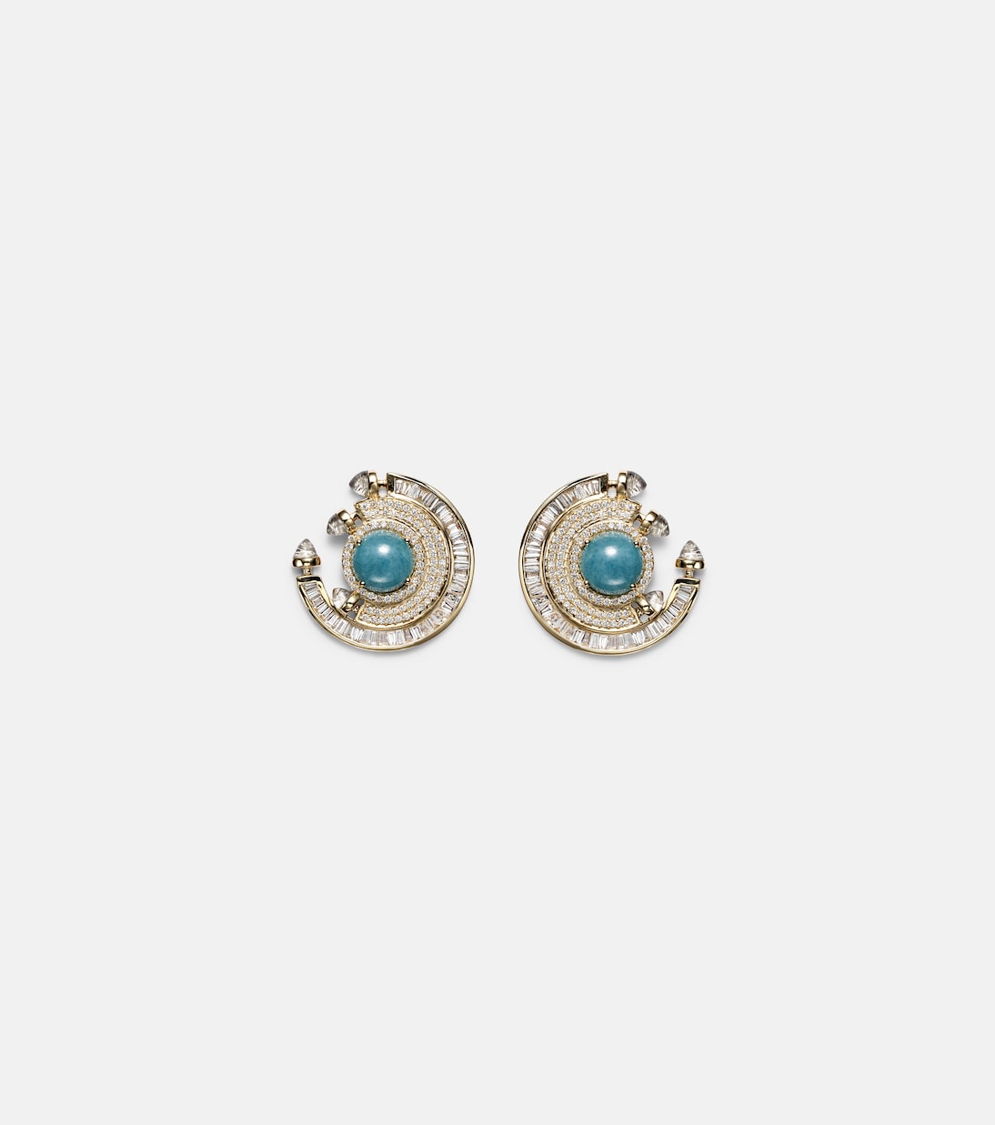 Orecchini in oro 18kt ANANYA Chakra con pietre preziose per giovani alla moda