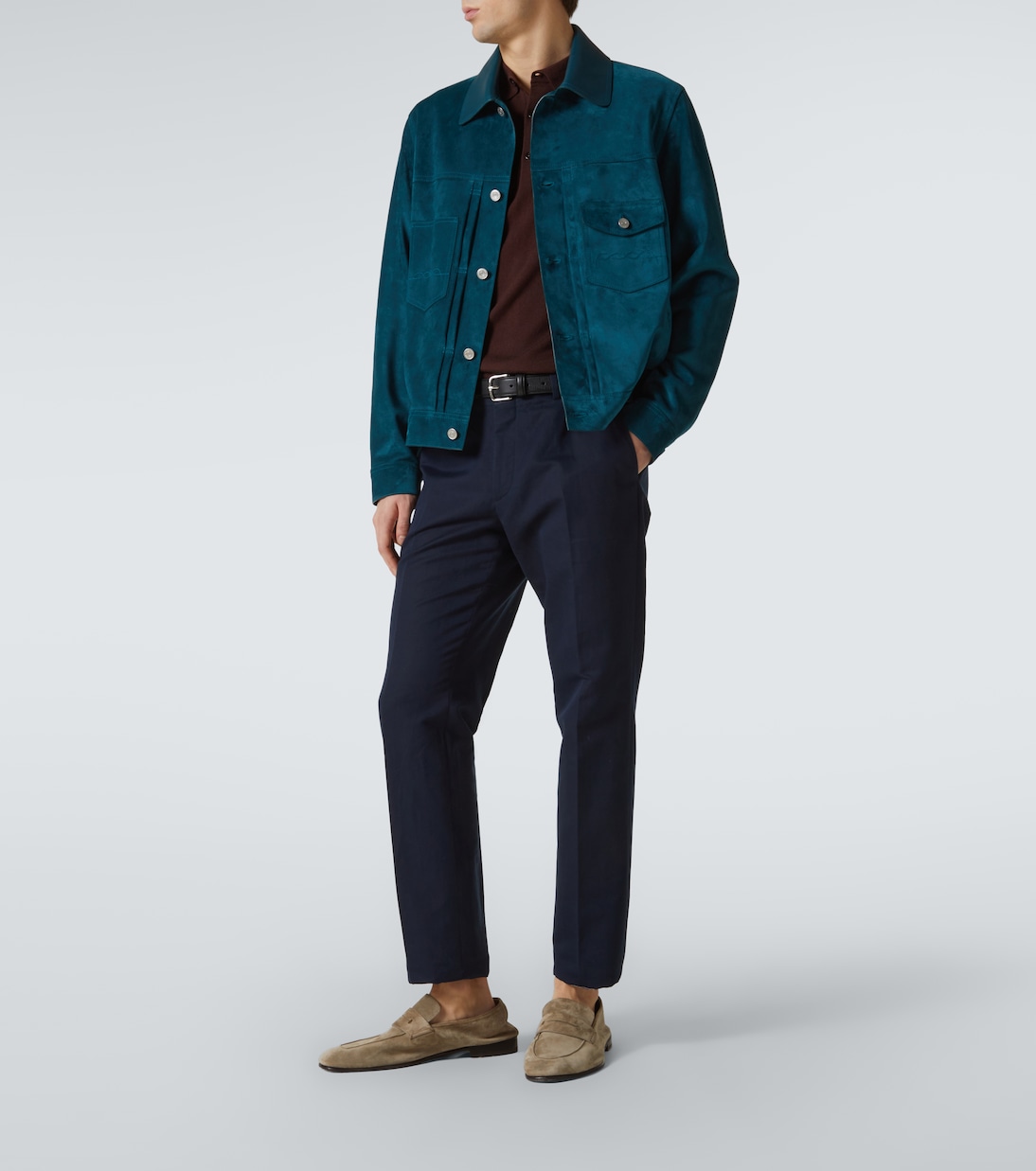 Giacca in suede con pelle | Berluti