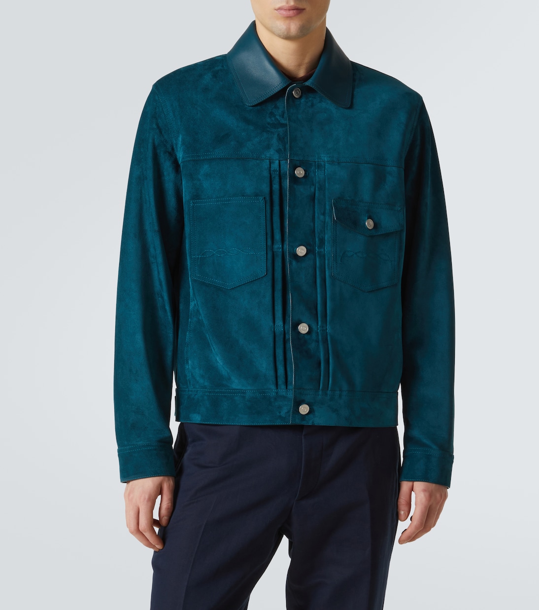 Giacca in suede con pelle | Berluti