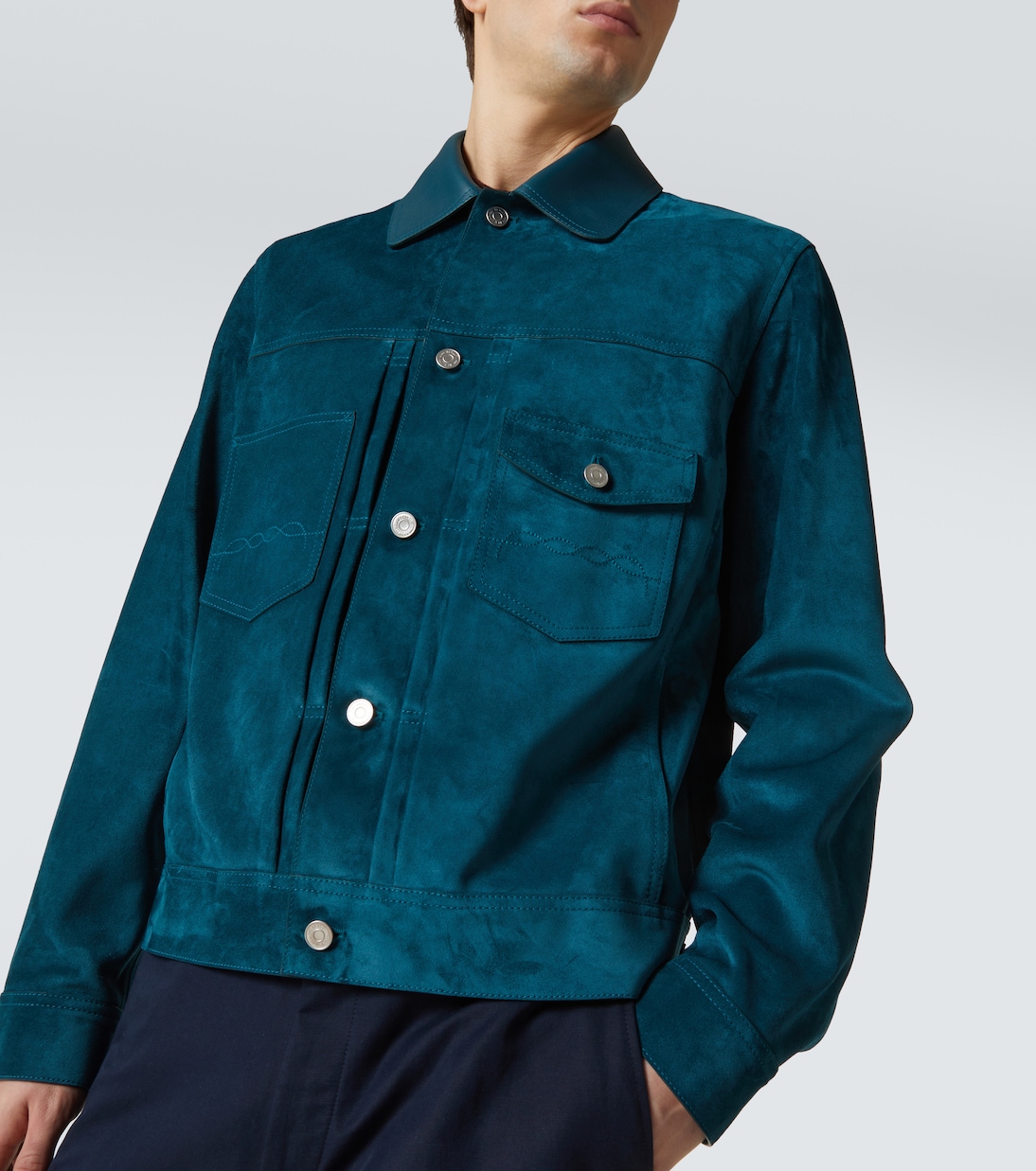Giacca in suede con pelle | Berluti