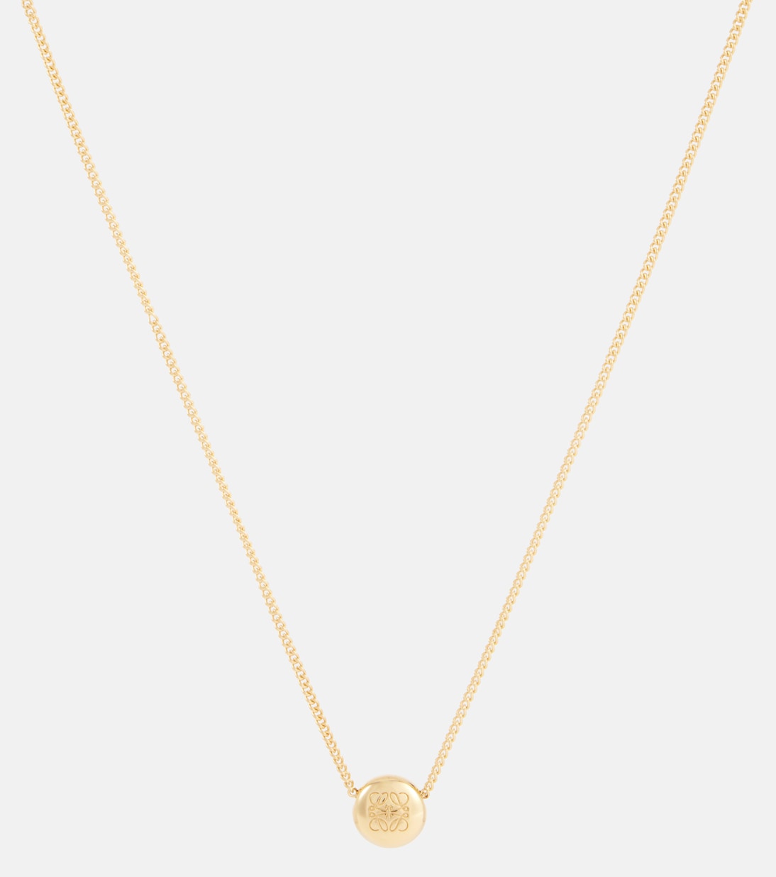 Collana in argento sterling LOEWE con design anagramma, perfetta per i giovani