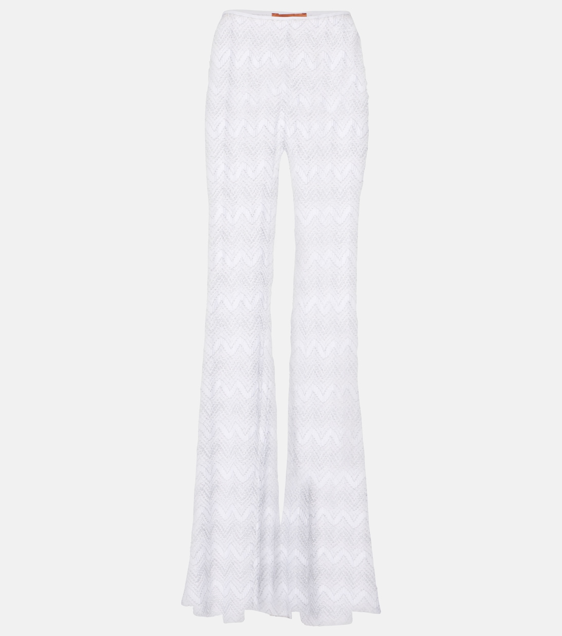 Pantalones anchos de lamé en zigzag | Missoni
