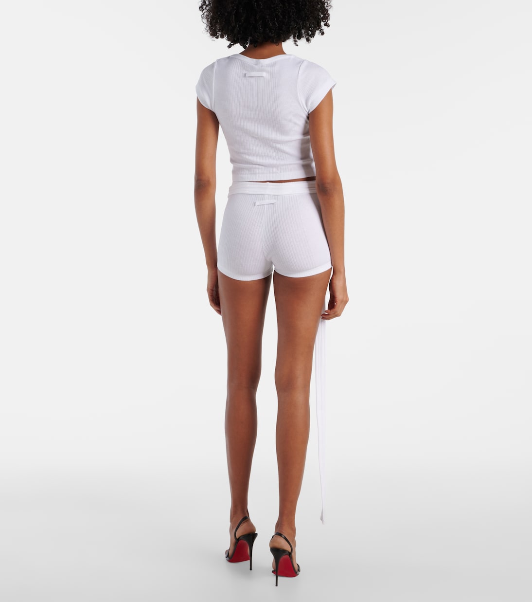 Short à taille haute en coton | Jean Paul Gaultier