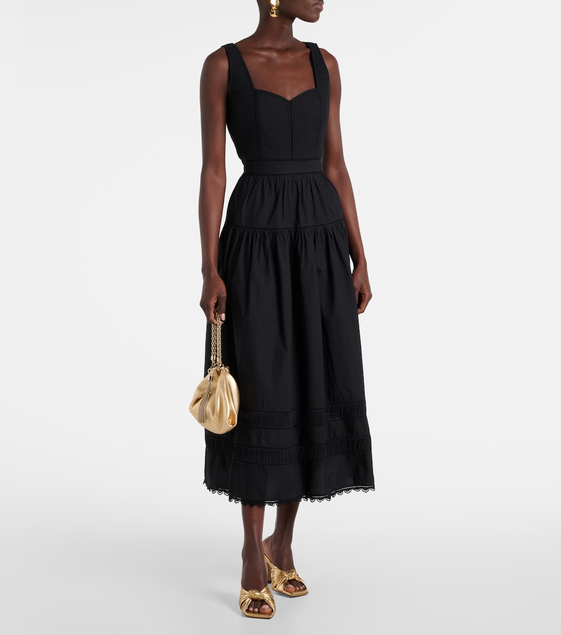 Abito bustier Isadora in popeline | Ulla Johnson