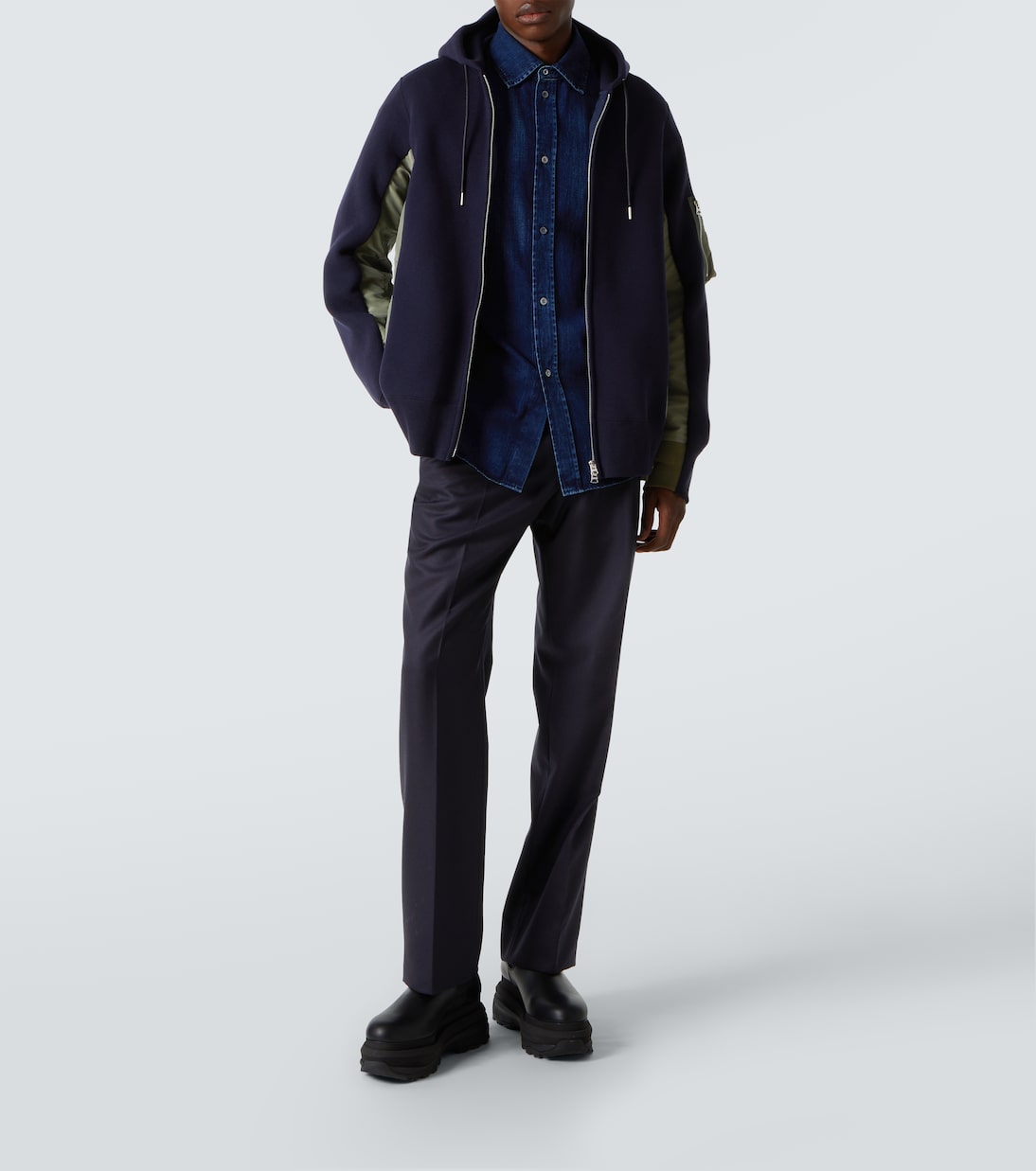 Sudadera con capucha de jersey de algodón | Sacai