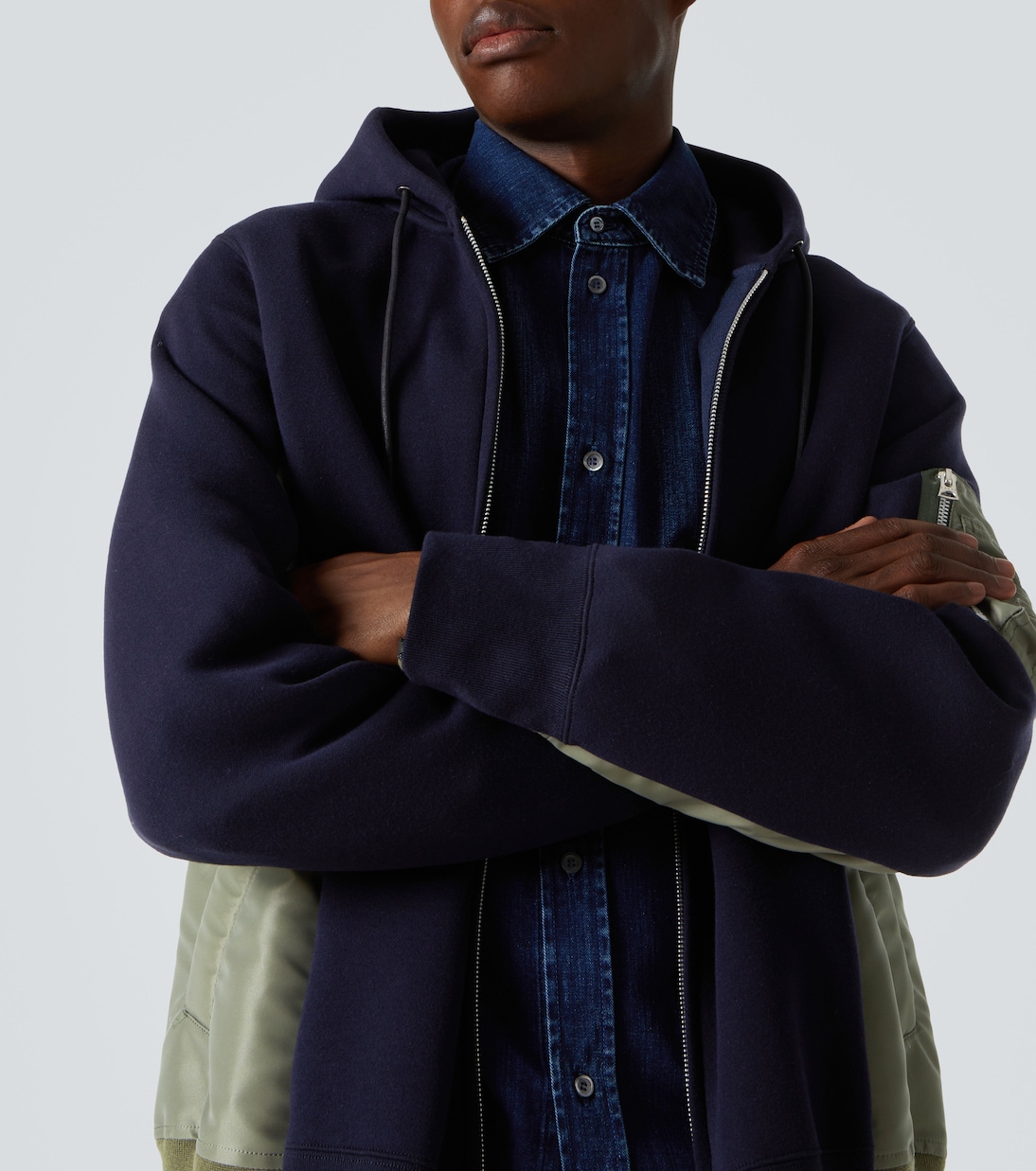 Sudadera con capucha de jersey de algodón | Sacai