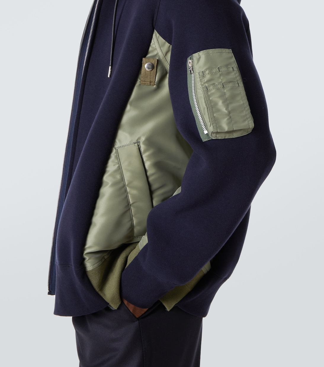 Sudadera con capucha de jersey de algodón | Sacai