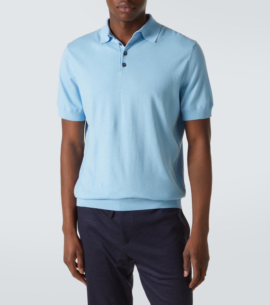 Polo in cotone, seta e cashmere | Allude