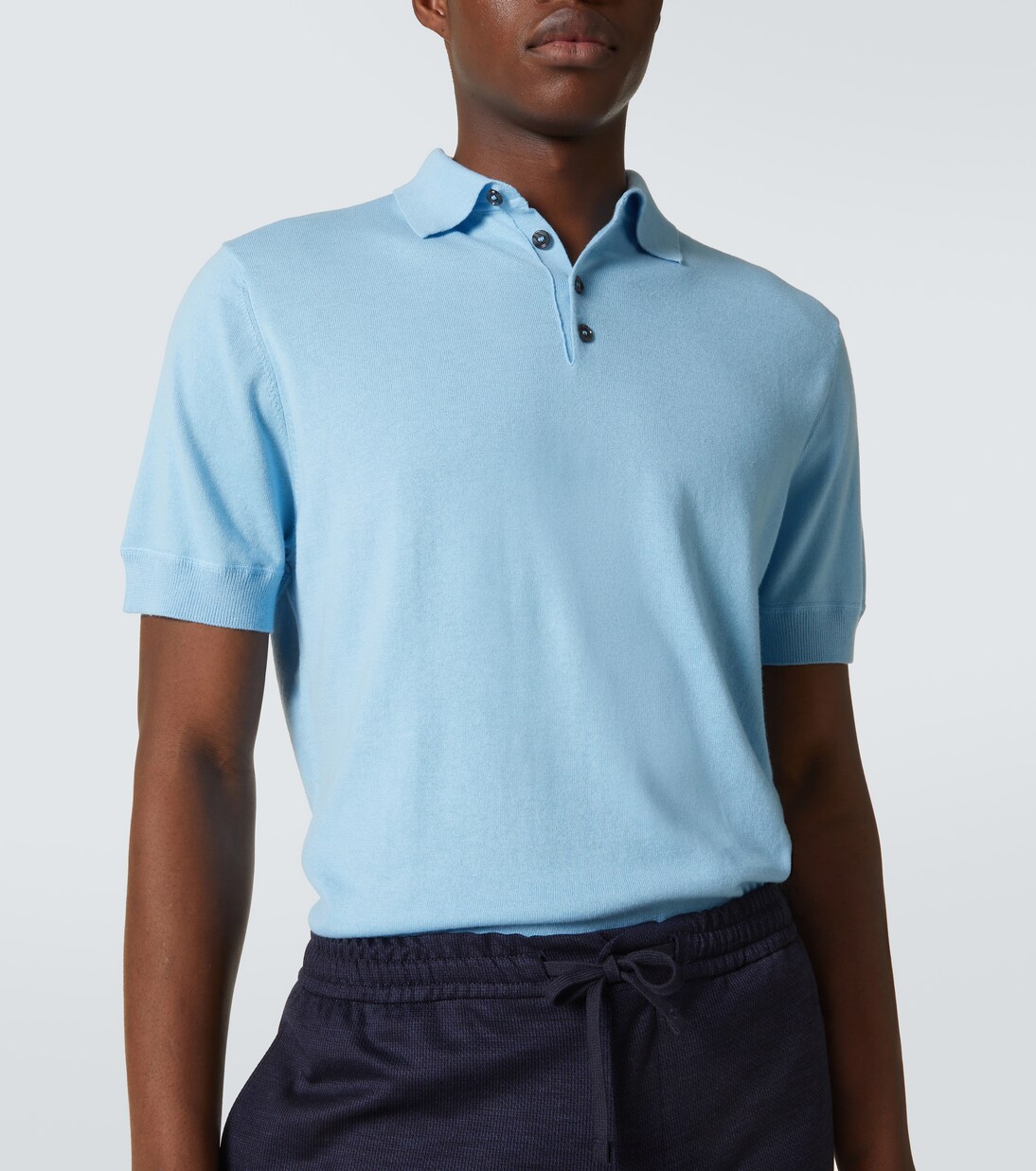 Polo in cotone, seta e cashmere | Allude