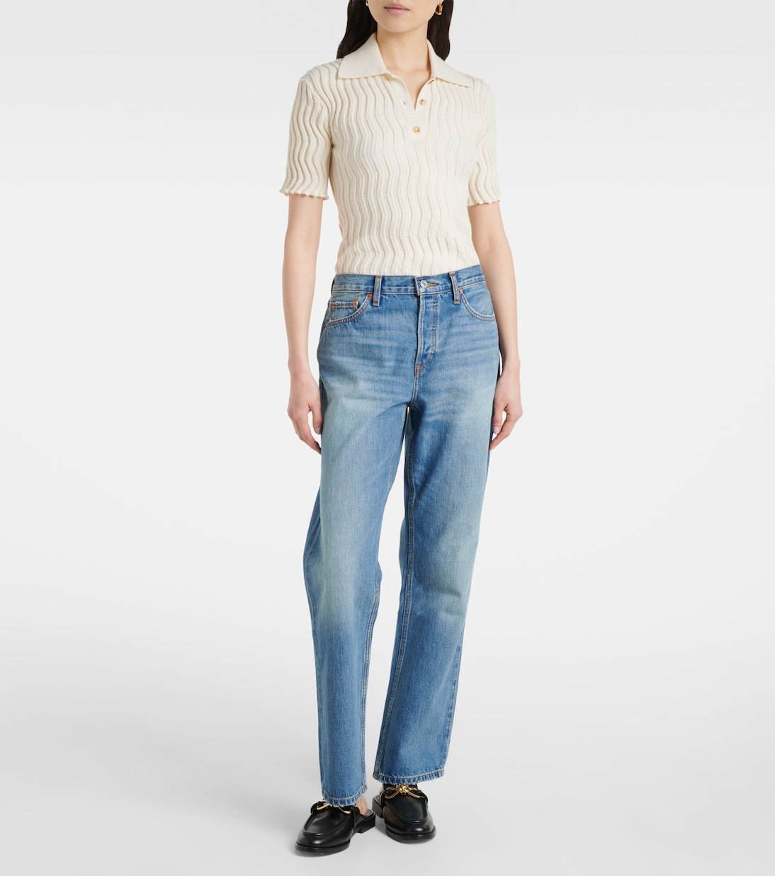 Jeans regular The Standard a vita media | Re/Done