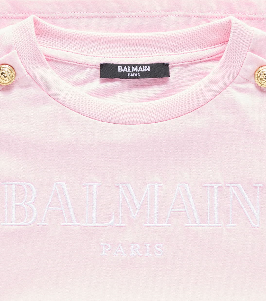 Camiseta en jersey de algodón con logo | Balmain Kids
