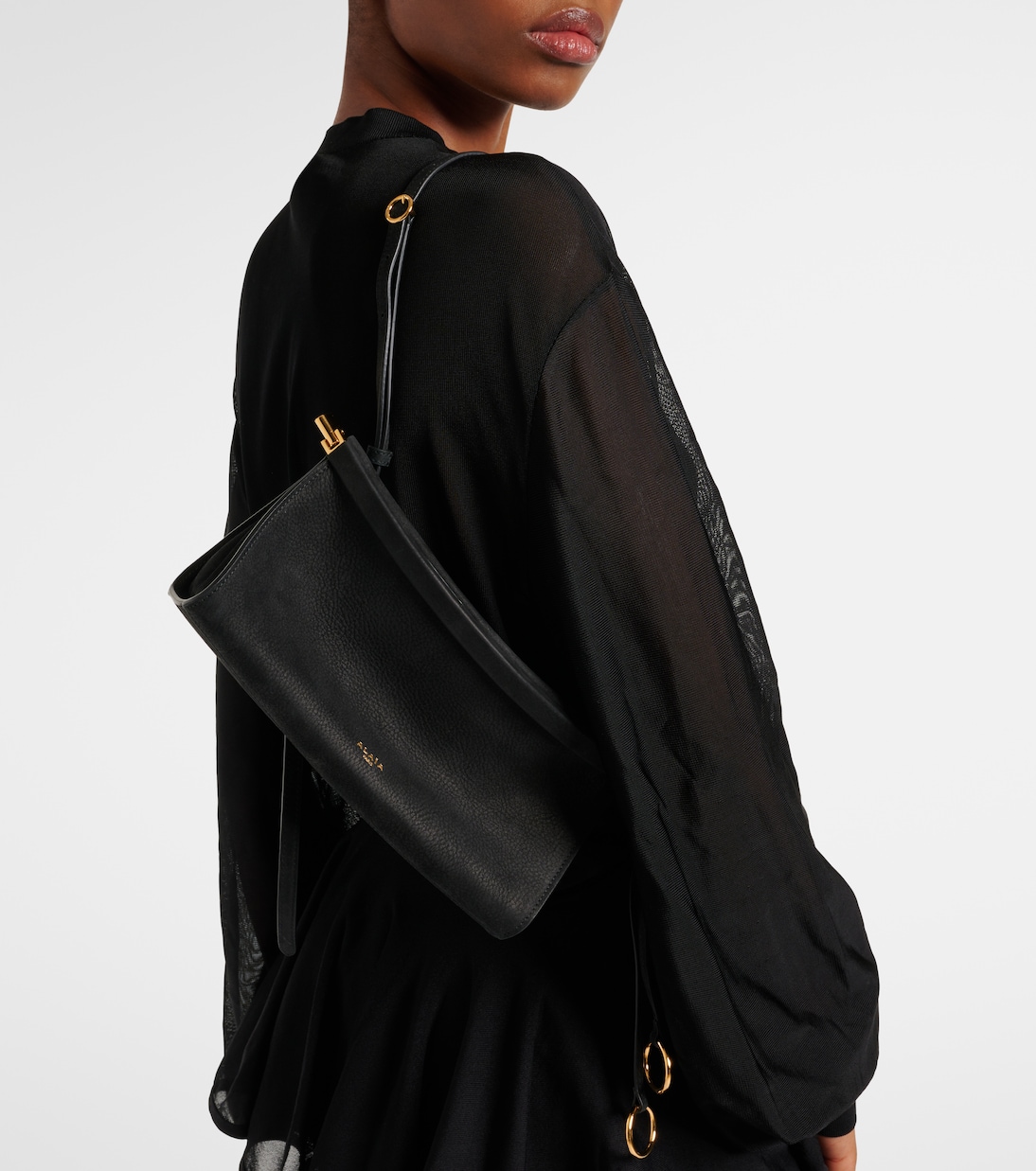 Borsa Le Click East West Small in pelle | Alaïa