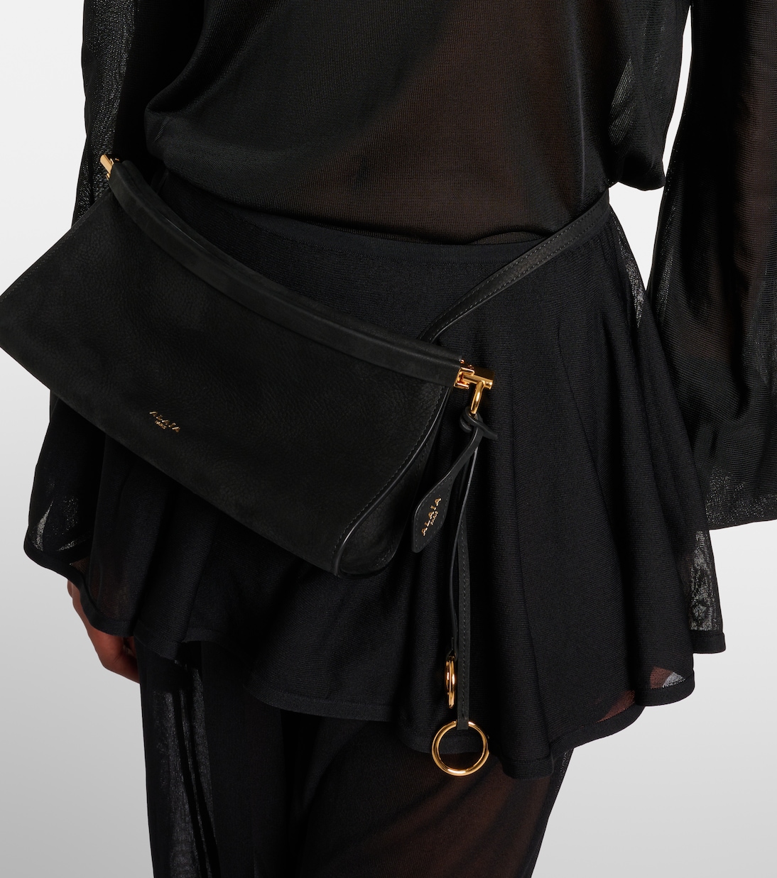 Borsa Le Click East West Small in pelle | Alaïa