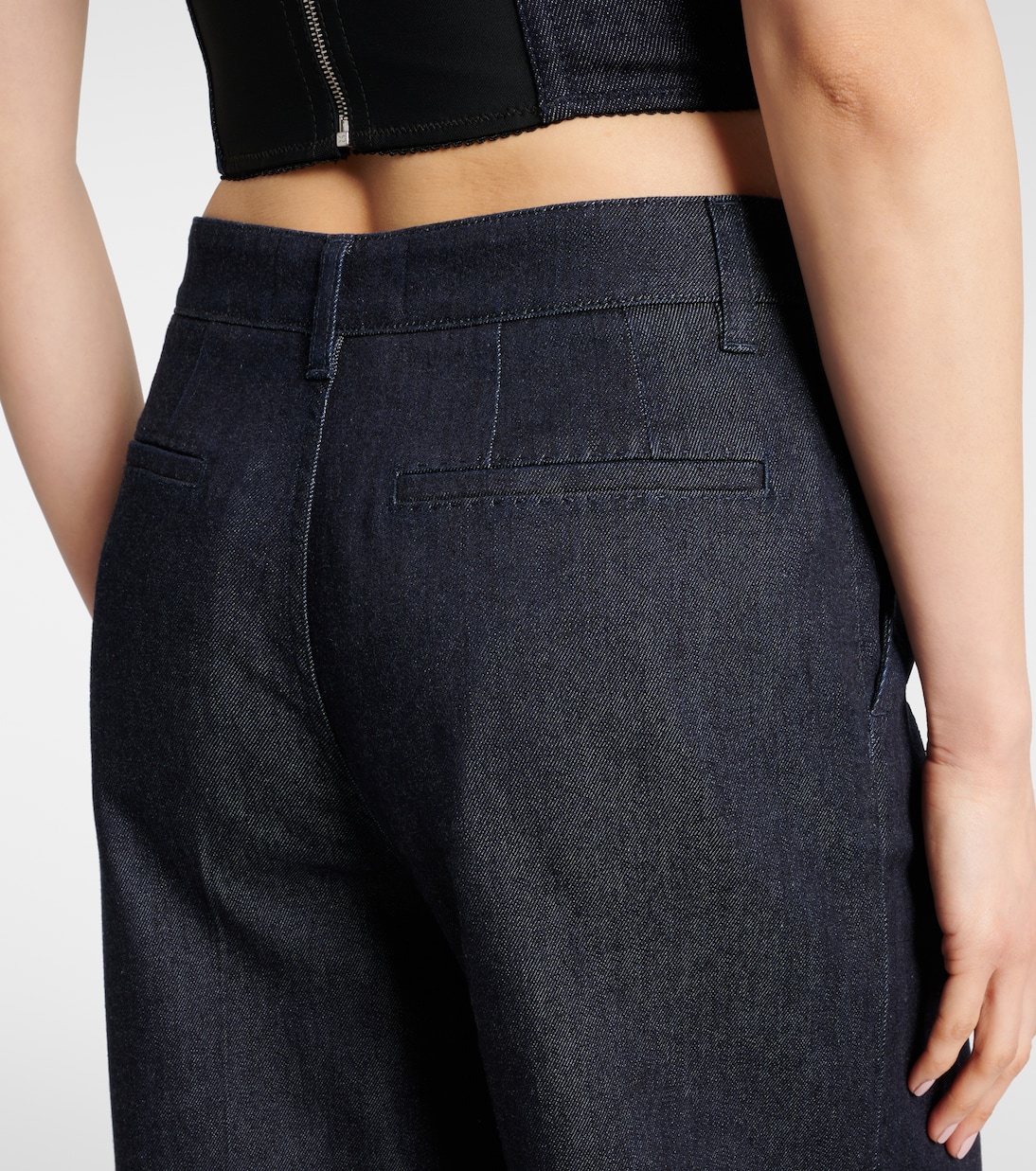 Jeans a gamba larga e vita alta | Dolce&Gabbana