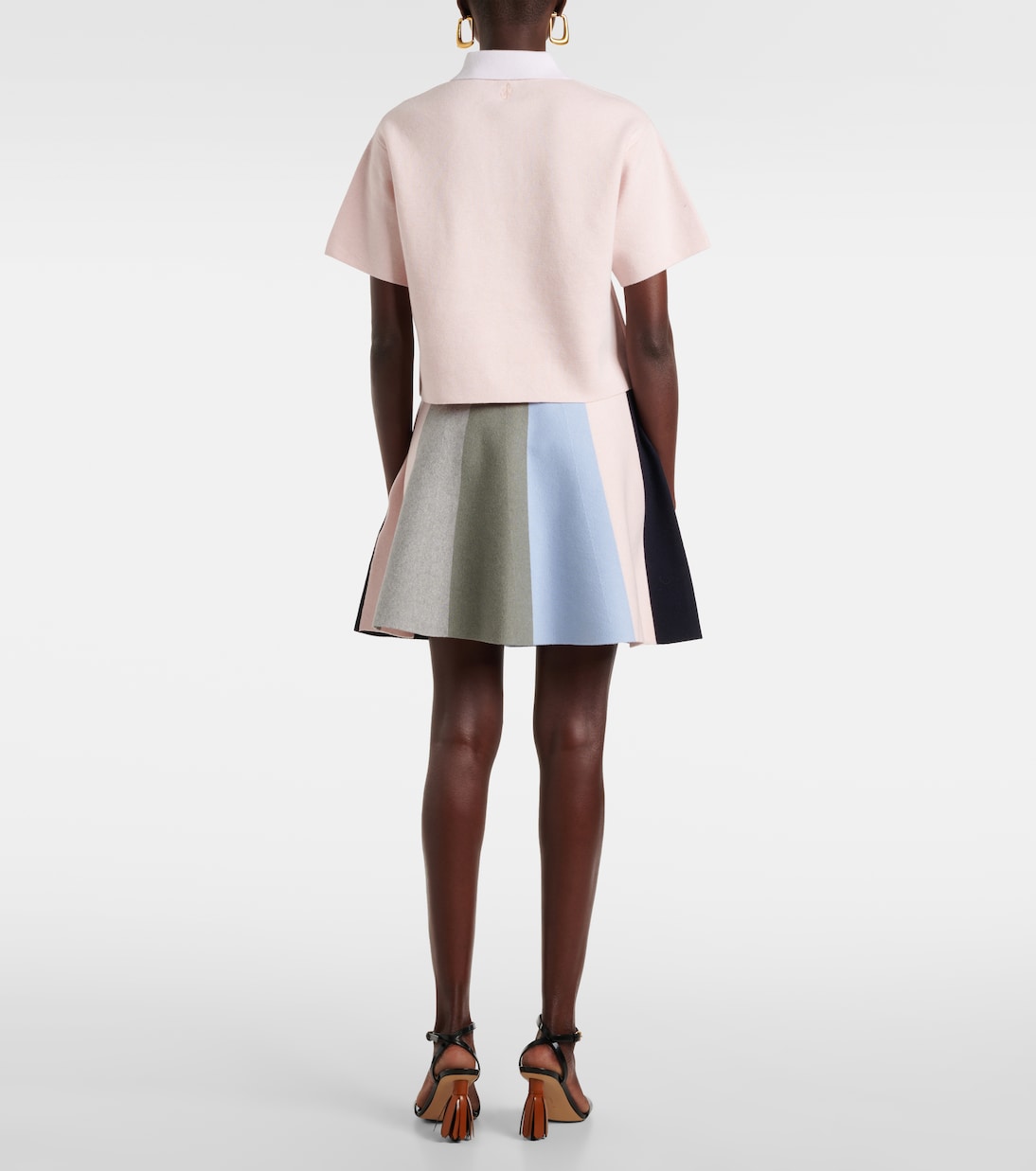 Polo de cachemir y algodón cropped | JW Anderson
