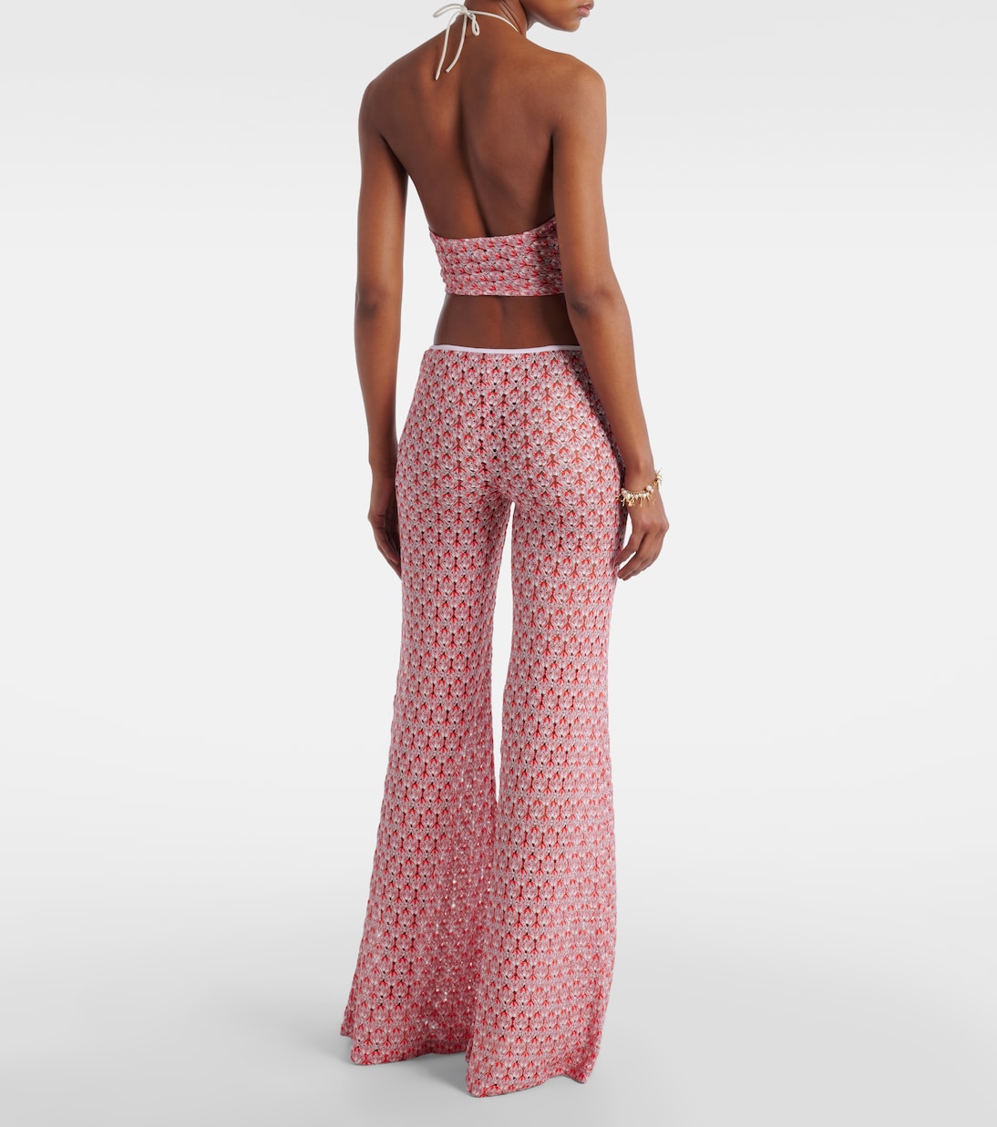 Lamé lace flared pants | Missoni