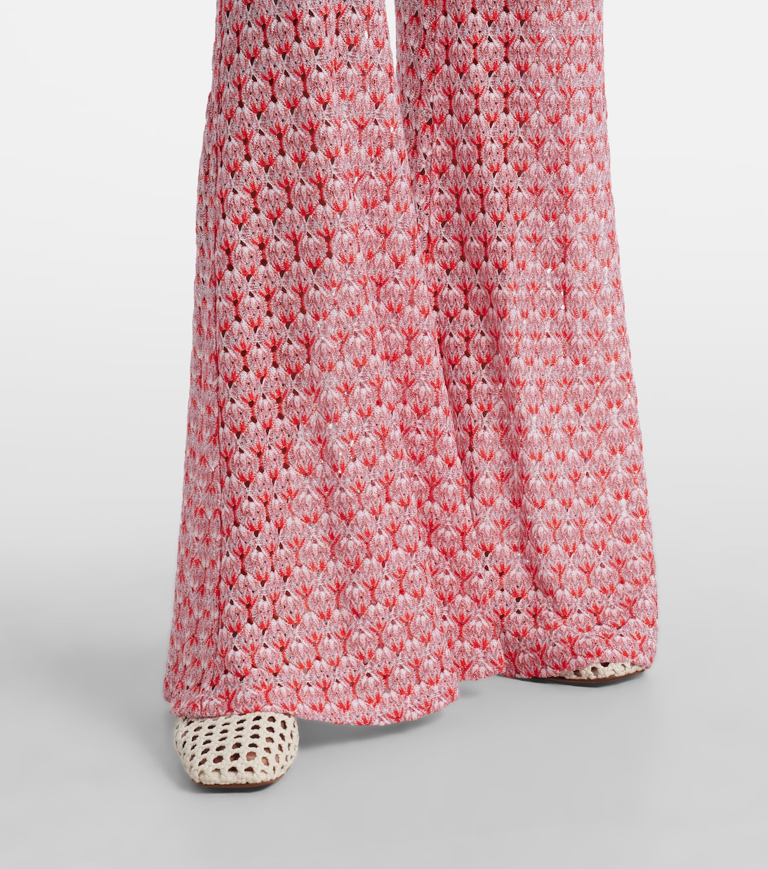 Lamé lace flared pants | Missoni