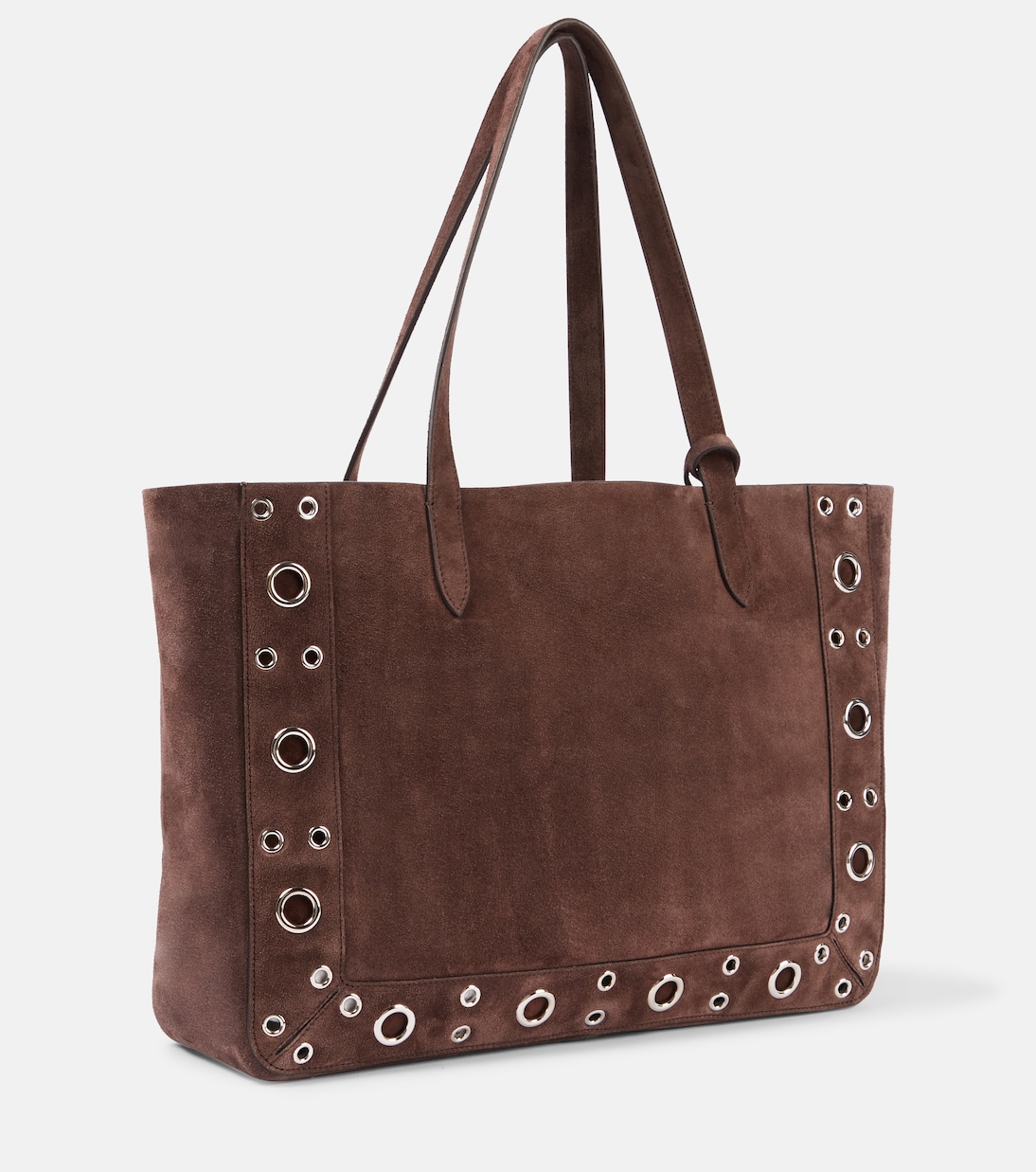 Cabas Nellcôte Medium en daim à clous | Valentino Garavani