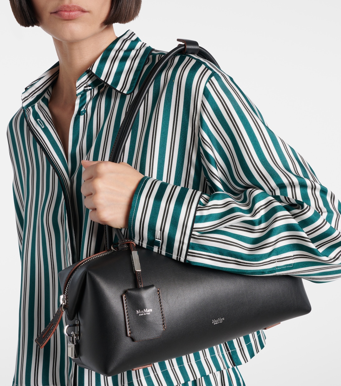 Sac Holdall Small en cuir | Max Mara