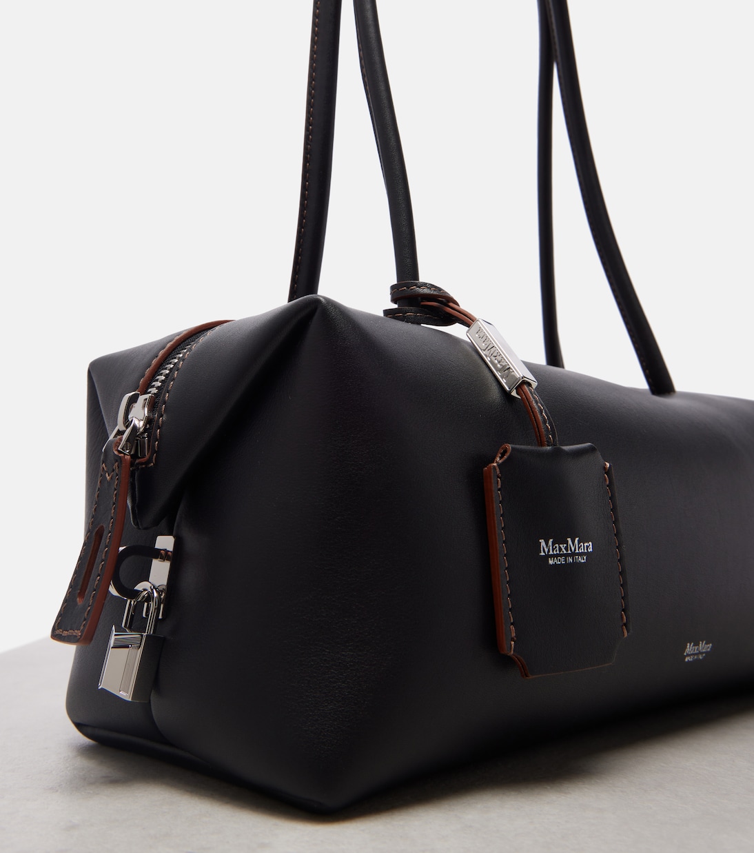 Sac Holdall Small en cuir | Max Mara
