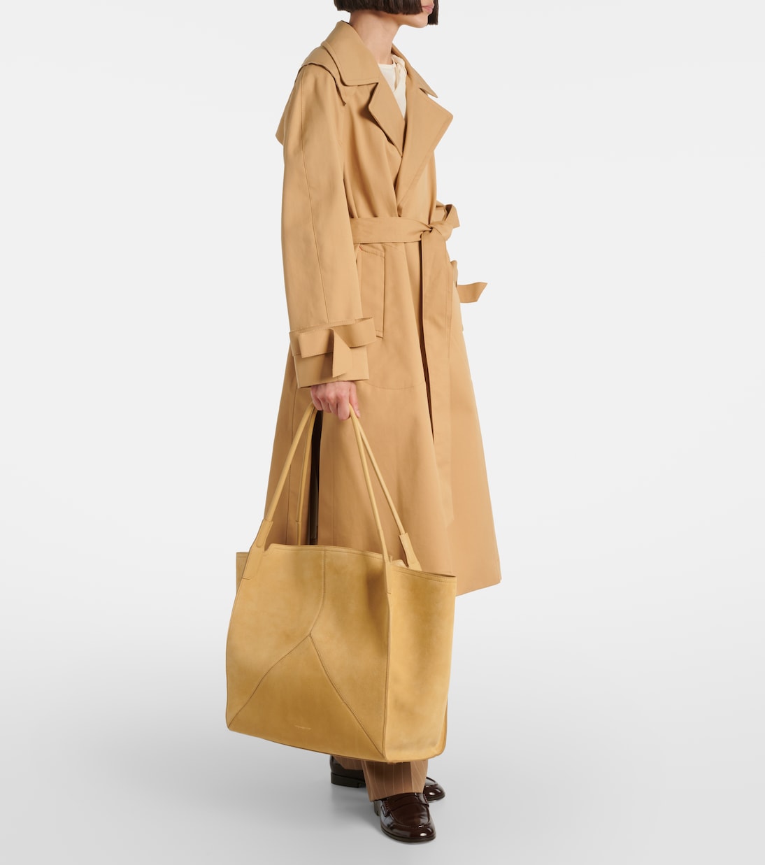 Shopper aus Veloursleder  | Victoria Beckham