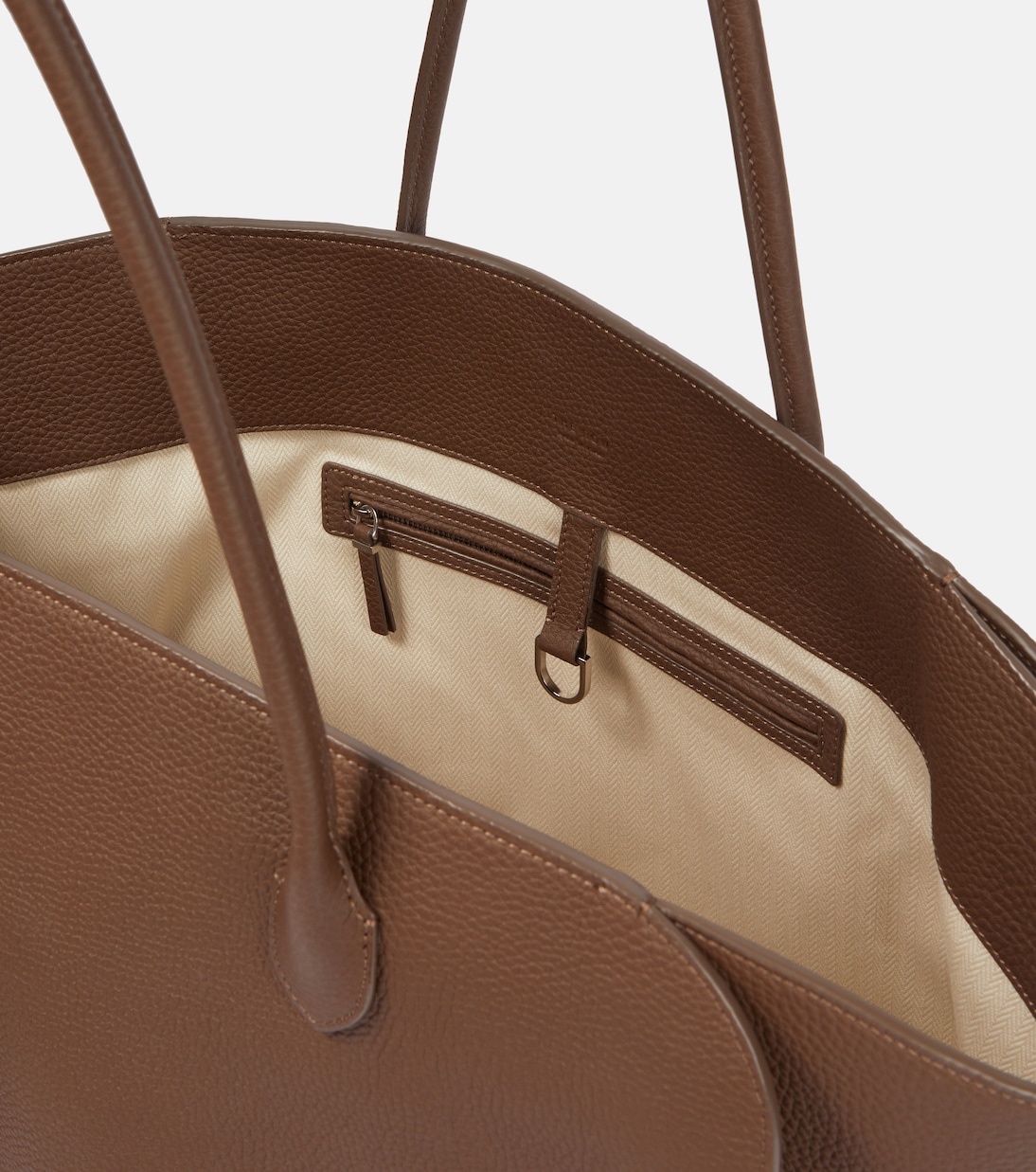 Marlo 17 leather tote bag | The Row