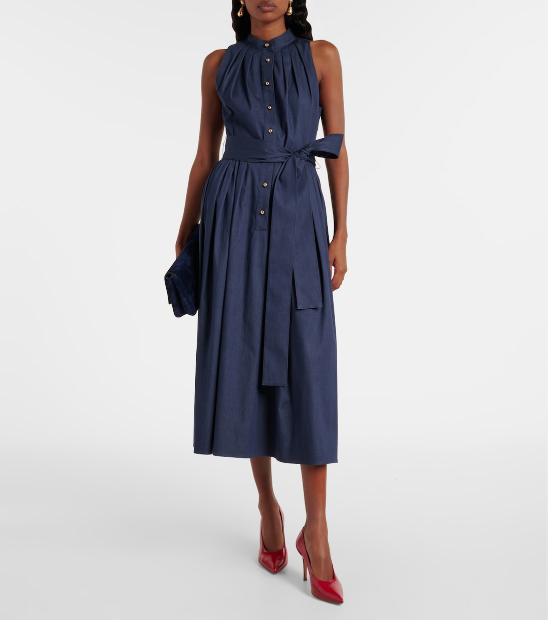 Midikleid aus einem Baumwollgemisch | Carolina Herrera